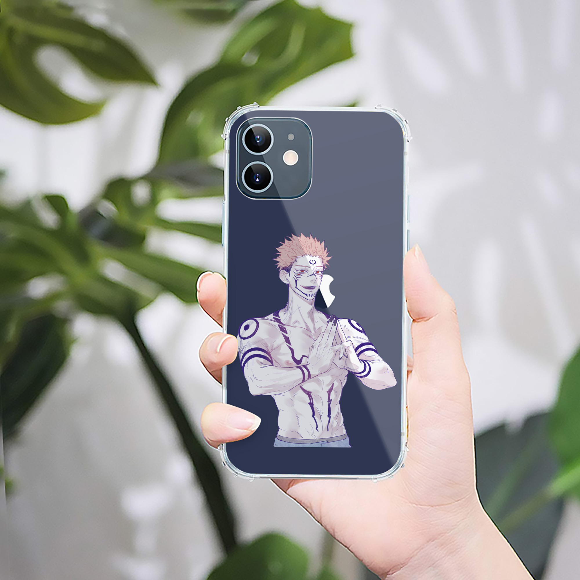 （画像用） 呪術廻戦 Jujutsu Kaisen 【iPhone 12シリーズ対応】透明スマホケース（クリアソフトケース）